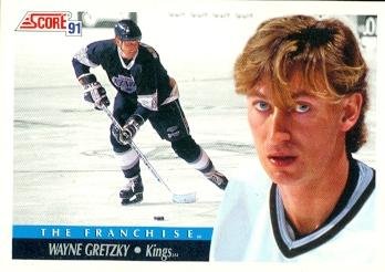 Wayne Gretzky Hockey Card (Los Angeles Kings) 1991 Score The Franchise #422