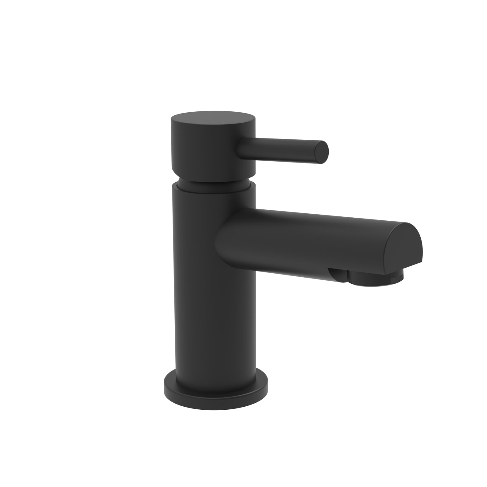 Nes Home Black Bathroom Basin Mono Mixer Tap Matt