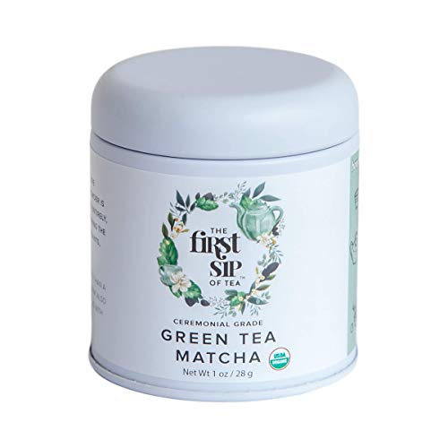 Té verde en polvo ceremonial orgánico 1 onza miniatura 1