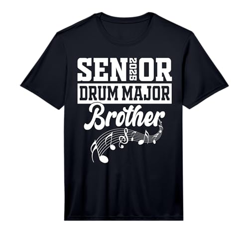 Senior 2025 Drum Major Brother Marching Band Class of 2025 Performance T-Shirt