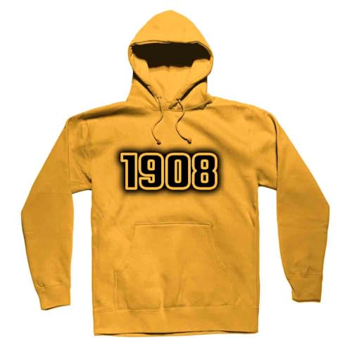 Sweat 1908 unisexe jaune d'or aux finitions soignées et coton premium