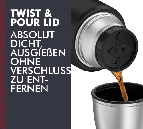 THERMOS Thermosflasche Edelstahl Stainless King, Isolierflasche mit Trinkbecher 4003.232.120 spülmaschinenfest… – Bild 4