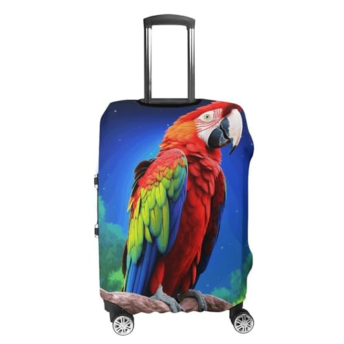 Parrot Luggage Cover, Washable Elastic Suitcase Cover Protector Fit 18-32 Inch Luggage4