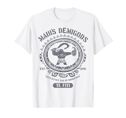 Disney Moana Maui's Demigods Artsy Circle Portrait Camiseta