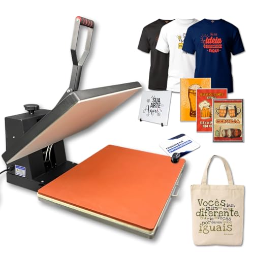 Prensa Térmica Plana com Gaveta 40x60 para DTF Sublimação e Transfer 110v - TPFoto