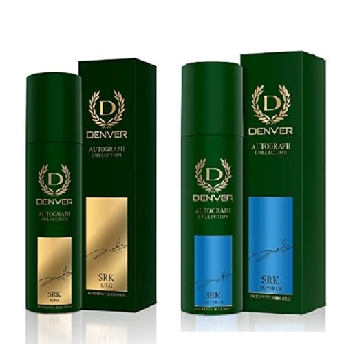 Image of DENVER SRK Emperor & Maestro Deo - 140ML Each (Combo Set of 2) | Long Lasting Deodorant Spray