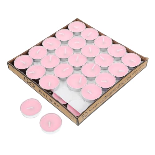 Cire sans fumée ni odeur, bougies chauffe-plat roses TOPBATHY pour centres de table