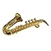 Toyvian Mini Saxophone Model Miniature Sax Modello Musicale Collection Ornamenti Decorativi Modello Regalo (Golden)