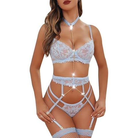 Aranmei Sexy Lace Bra and Panty Set Cover