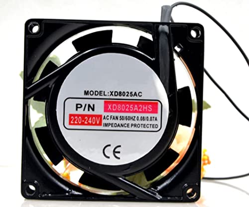 Ventilador de refrigeración 8025 axial de 80mm y 220V para ventilación industrial