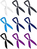 9 Pieces Cooling Scarf Wrap Soaked Tie Around Neck Summer Ice Cool Scarf Neck Wrap Headband Bandana...