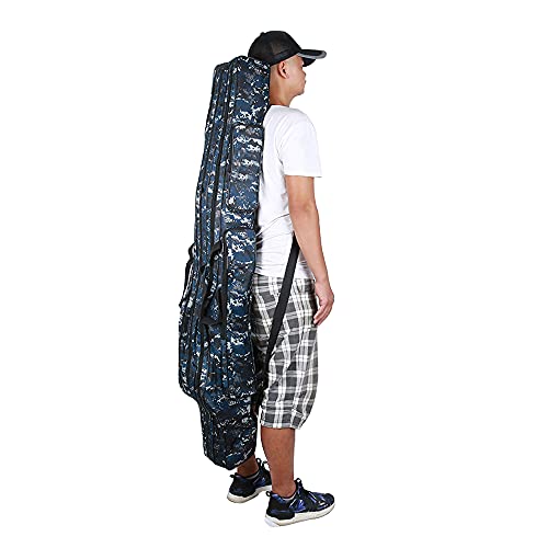 MISSFOX 1,2 Mt Angeltasche Klapp Angelrute Rollentasche Angelrute Angelgerät Box Aufbewahrungstasche Reise Umhängetasche