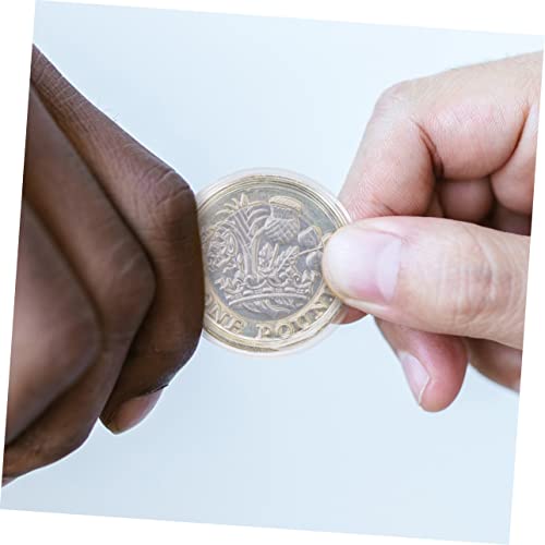 Cápsulas para Monedas 25mm Estuche Transparente de Plástico miniatura 7