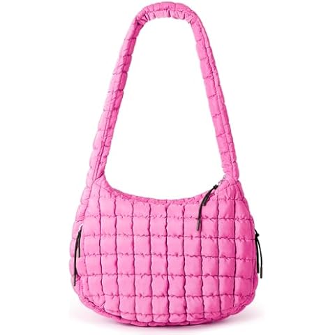 sapsisel Puffer Tote Bag for Women Travel Bags for Women Tote Bag Rosy Cover