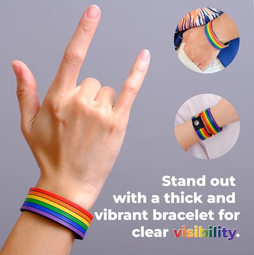 Pulsera Rainbow Pride para hombres y mujeres miniatura 4