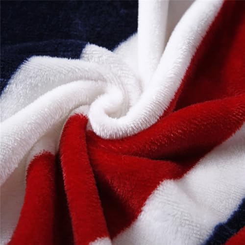 Couverture flanelle légère 150x200cm fibre polyester douce drapeau - 4