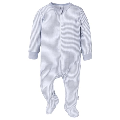 Image of Gerber baby-girls Baby Unisex 2-pack 2-way Zip Textured Sleep 'N Play
