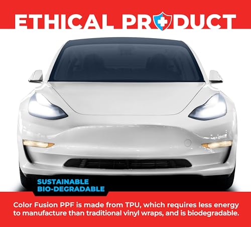 Image of ColorFusion PPF by VViViD, Gloss Polar White Dry Apply PPF Vinyl Car Wrap Roll 6ft x 5ft