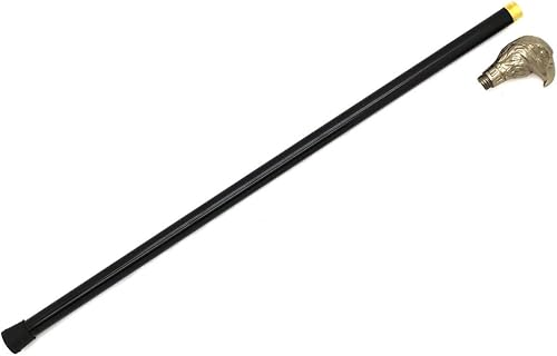 Miniatura 11 de Snake Eye Tactical Mango de peltre para bastón de caminar de 34.5 pulgadas con pequeño almacenamiento sin hoja