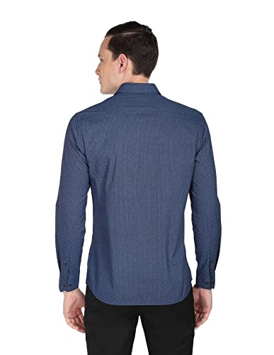 Image of Arrow Men's Textured Tapered Fit Trousers