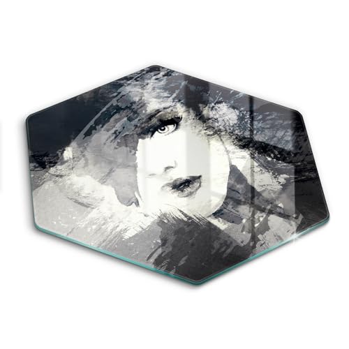 Planche à Découper Induction Wallfluent en Verre 40cm Protection Plaque