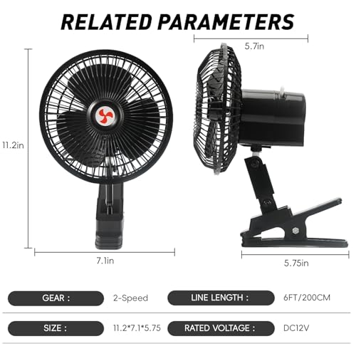 Ventilador de coche de 12V para combatir el calor en los asientos traseros 3