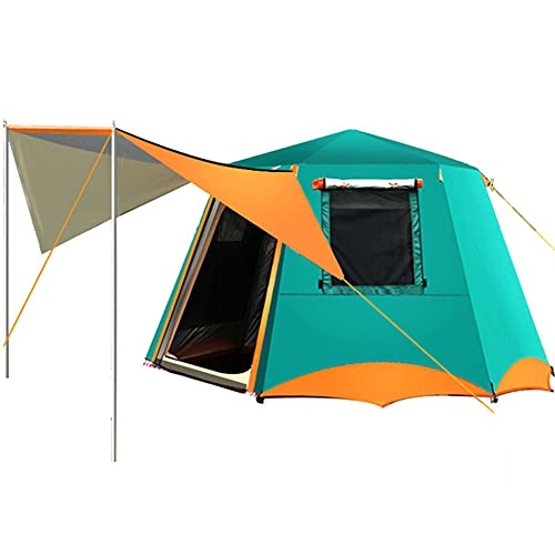 Tente automatique 3-4 personnes double couche avec fenêtres pour camping et randonnée