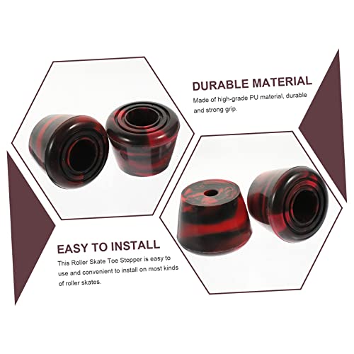 Toddmomy 4 Conjuntos De De De Cabeça De Freio De Haste Curta Batentes De De Pro Skate Quad Resistent