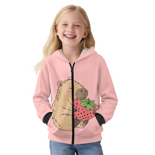 Kids Full-Zip Hoodies Zip Up Hooded Sweatshirt Kid Fleece Jackets Coats for Boys Girls Fall Winter Casual Outerwear2