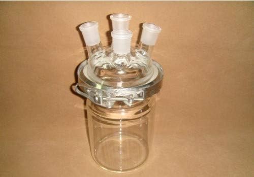 GOWE 5000ML Multi-neck Reaction Flask,Separately flask(round bottom),with Clamp