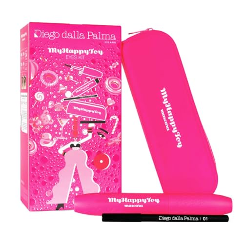 Diego Dalla Palma My Happy Toy Cofanetto Regalo Donna Mascara My Happy Toy Nero Volumizzante e Matita Occhi 01 Nera