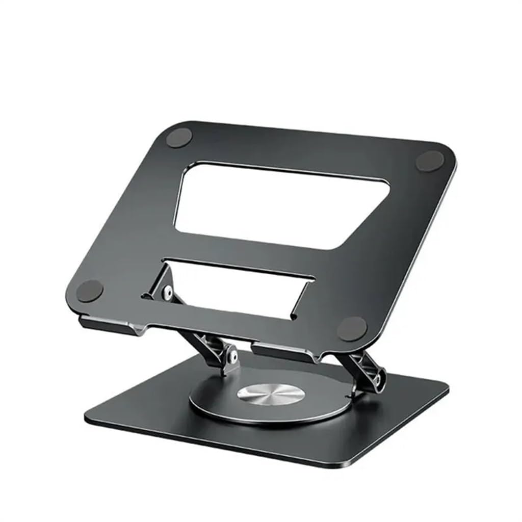 Supporto per computer portatile, in lega di alluminio, pieghevole, rotante, portatile, pieghevole, staffa di raffreddamento (D) (D come mostrato)