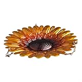 Vogelfutterstation für den Außenbereich mit Wasserbad und Sonnenblumen-Design, für Vogelbegeisterte (#1)