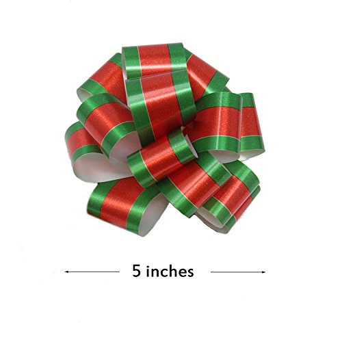 Joyin 24 Pieces Wrap Ribbon Pull Bows (5" Wide); Easy And Fast Gift Wrapping Accessory, Bows, Baskets, Wine Bottles Decoration, Gift Wrapping And Decoration Present. #TOP4