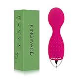 KINGWAND Personal Mini Wand Massager - Small Cordless Waterproof Handheld Massager for Body Hand Neck Foot Massage - Electric Rechargeable Powerful Vibrating