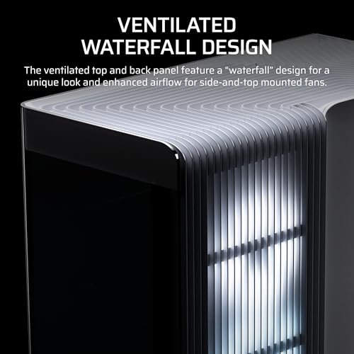 Image of CORSAIR Frame 4500X LX Reverse Fan RGB Link Mid-Tower PC Case - 3X Pre-Installed Fans, Panoramic Glass, InfiniRail Mounting System, Modular Customization, Spacious Interior, GPU Anti-Sag - White