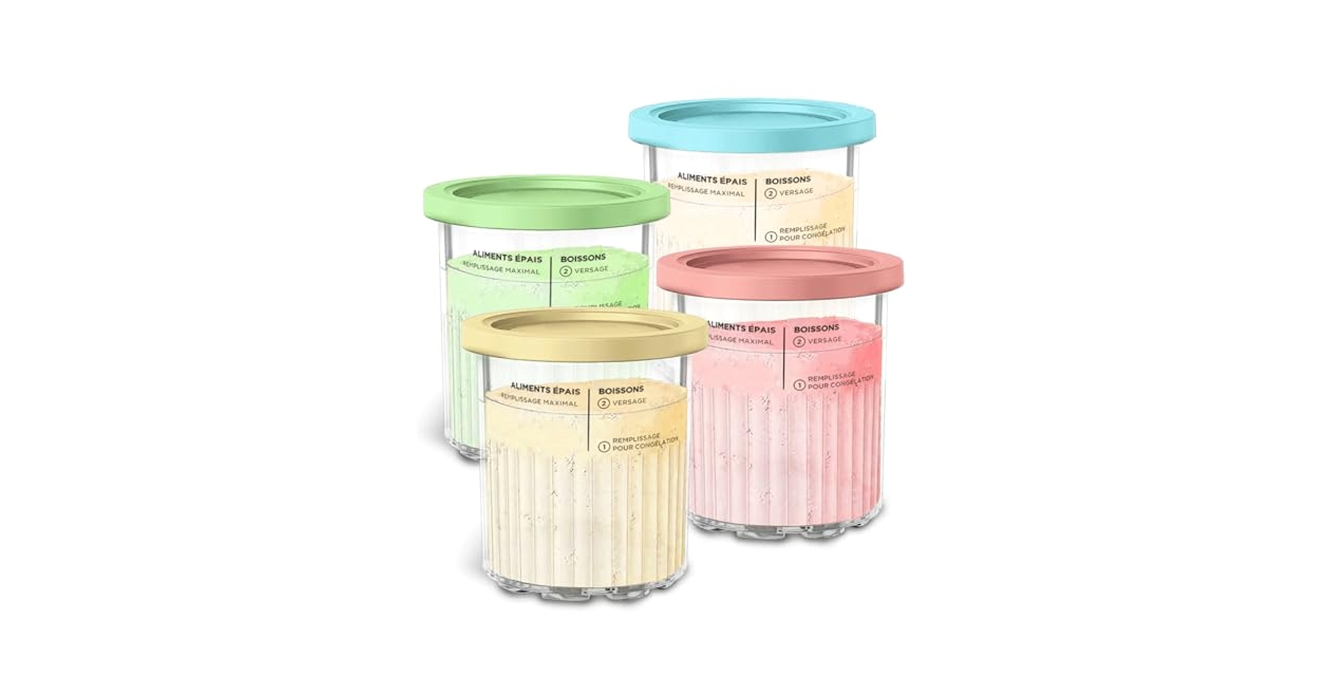 Amazon.com: Fwioaor Premium 24 oz. Pint Containers for Ninja