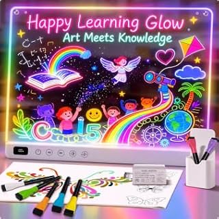 Rechargeable 16" LED Drawing Borad,Birthday Christmas Gift Idea for Kids