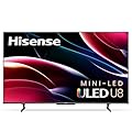 Hisense 65U8H QLED U8H Series Quantum 4K ULED Mini-LED 65-Inch Class Google Smart TV with Alexa Compatibility, Quantum Dot, 1500-nit HDR10+, Black