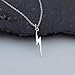 Sterling Silver Lightning Bolt Necklace Dainty Charm Jewelry Handmade Gift 18 Inch Chain