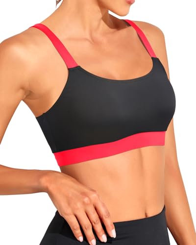 Image of Tempt Me Women Sports Bra Swim Crop Tops Only | Scoop neck, Bathing suits top, Removable cups, Adjustable straps