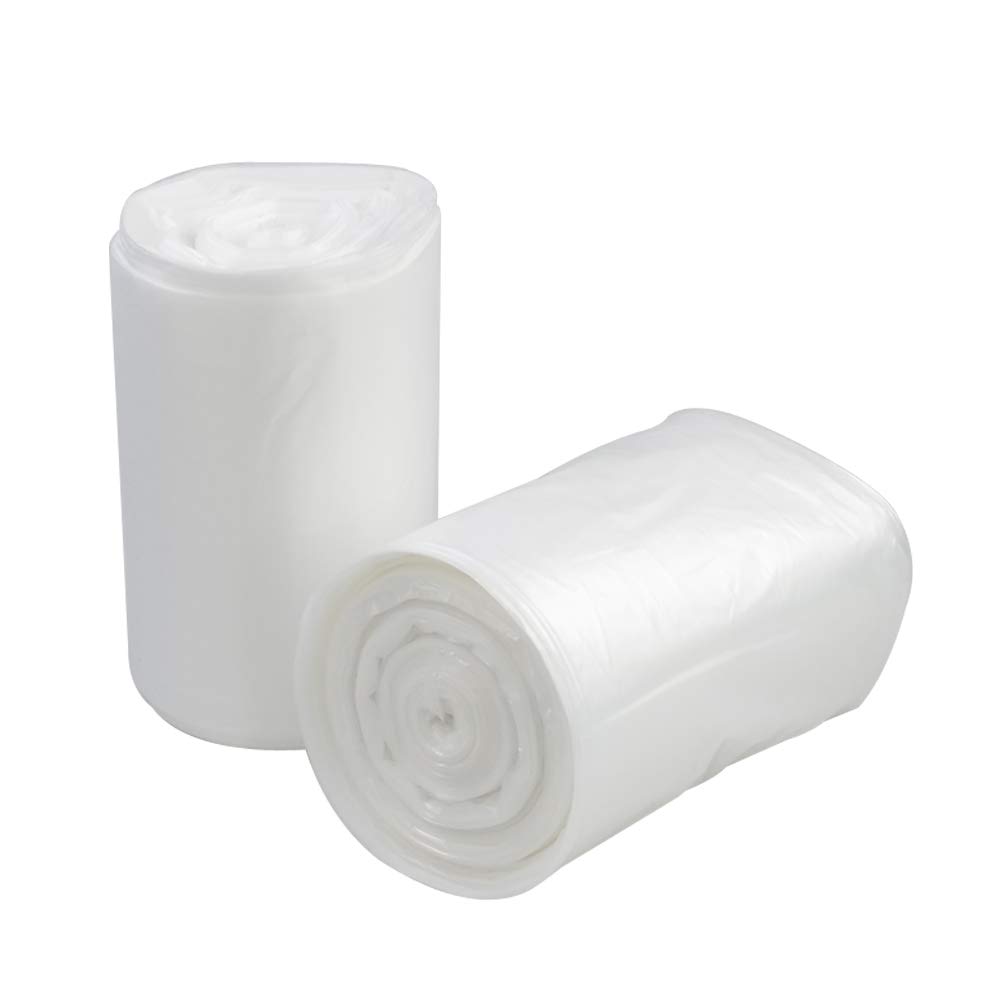 Parlynies 60L Bin Bags, Clear Plastic Refuse Bags, Trash Bags