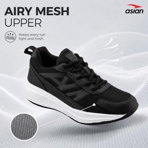 Image of ASIAN Wonder-34 Men's Running Shoes | Breathable Mesh Upper, Cushioned Sole, Lace-Up Comfort, Sports Shoes