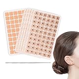 MaNeaz 600 Piezas ear seeds semillas de acupuntura semillas auriculoterapia puntos de acupuntura puntillas de oído pegatinas orejas adultos parche de acupuntura auricular
