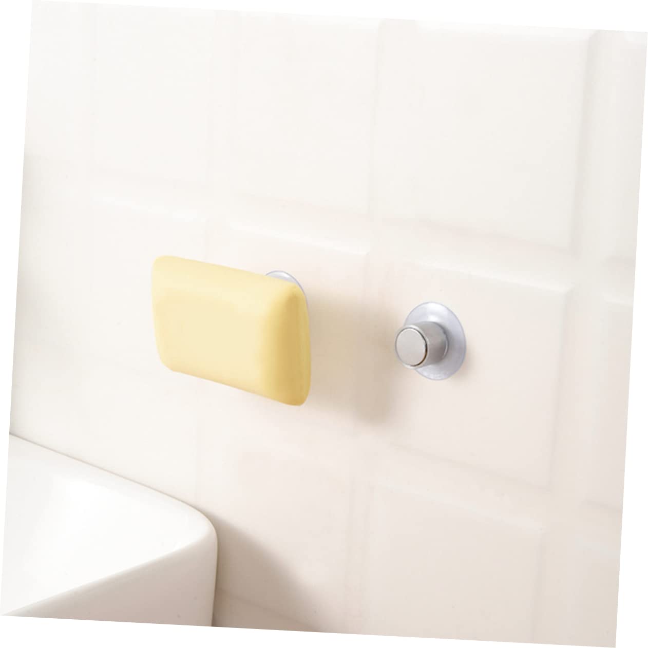 WOONEKY 4sätze Magnetischer Seifenhalter Wandmontierter Saugnapfgestützter Seifenhalter Für Bad Und Küche Platzsparend Und Leicht Zu Installieren Für Dusche Bohren Erforderlich