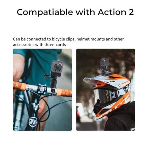 Image of ELFOG Magnetic Mount Charging Base for Action 2, Foldable 1 /4 inch Quick Release Magnetic Bracket Tripod Adapter Holder Compatible with DJI Action 2 Camera Accessories