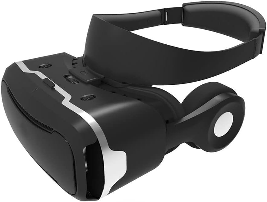 ALMEKAQUZ Headset, 3D Glasses Virtual Reality Headset for VR Games & 3D Movies, VR Goggles for TV, Movies & Video Games Compatible iOS, Android &...
