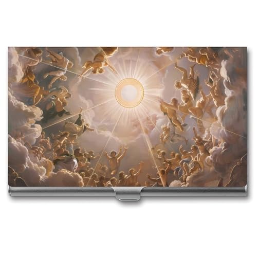 Gods Greek Mythology Business Card Holder Alloy Multi Wallet Credit Card ID Pocket Name Case