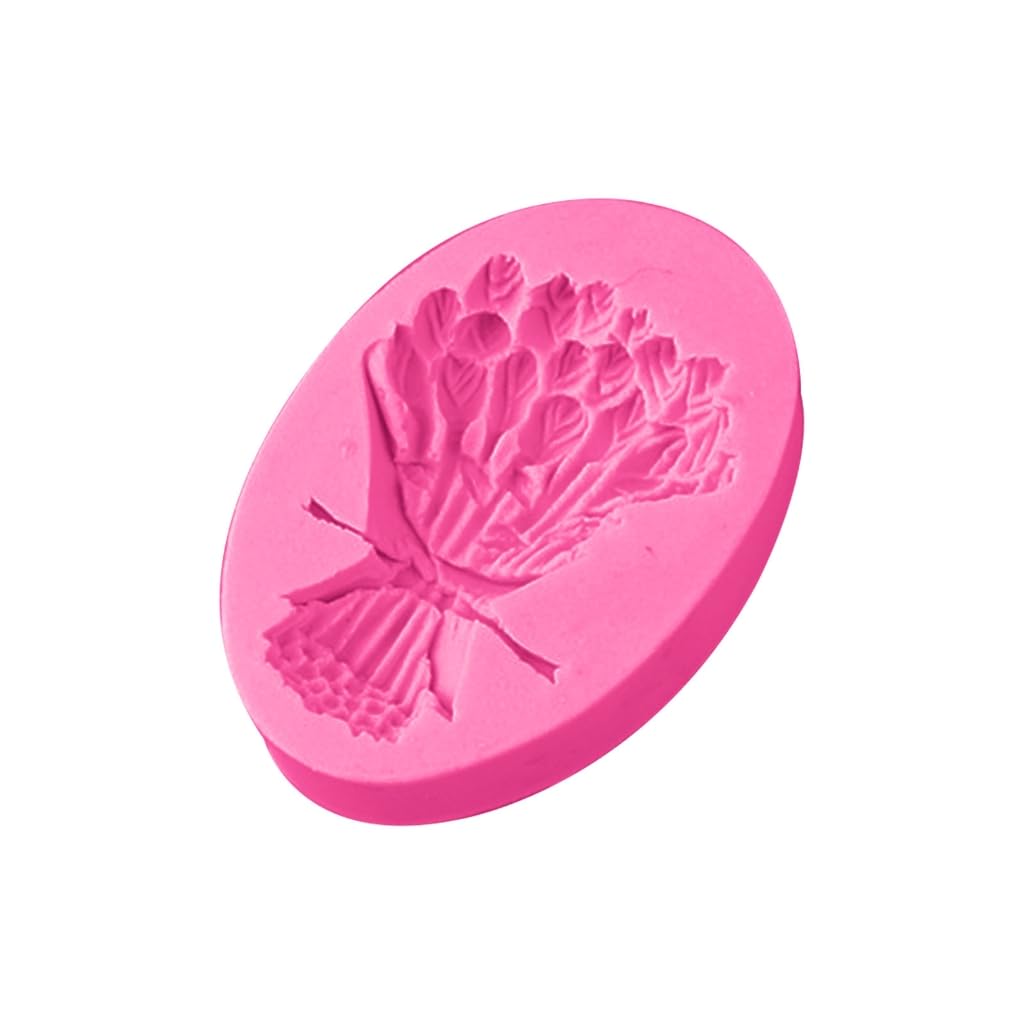 Stampo in silicone a forma di tulipani di cioccolato, fiori, fondente, torte, caramelle, biscotti, strumenti di decorazione per dolci