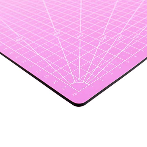 YINETTECH A3 Antislip Snijmatten 2 Kanten Snijden Gedrukt Boards Zelf Healing Roze 45x30 cm A3 Snijden Pad voor Quilten… - Image 4